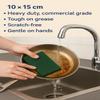 12 Pack Scouring Pads ScrubHero | Heavy Duty | Commercial Grade | 3.9 x 5.9 inch (10 x 15 cm) | Household Scrubber view 2