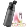 AIR UP water bottle Click Midnight Black original starter set with pods in 5 flavors | 600ml drinking bottle with sugar-free flavoring | dishwasher-safe, BPA-free view 1