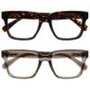 OPULIZE ERA Blue Light Blocking Reading Glasses for Women Men, Oversized Frame with UV400 Protection and Anti-Reflective, Anti-Glare Computer Glasses, Brown Grey +3.50 (Pack of 2) view 1