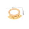 CALLARON Bamboo Cleaning Brush for Men Shaving Beard Brush Natural Bristles Portable Hair Salon for Travel Use view 2