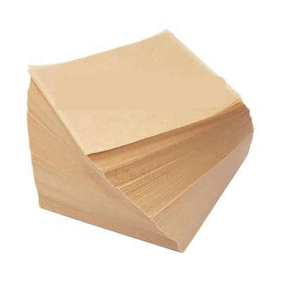 10x10cm Baking Paper, Barbecue Meat Pressing Paper, Non-stick Hamburger Patty Mat, Cookie Baking Paper, Baking Accessories(1000PCS Brown)