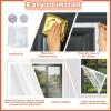 Window Insulation Film, Winter Kit, Wind Protection Window Cover, Heat Insulation for Aluminium, Sliding, Barracks and Bathroom , Protects Against Cold Drafts and Reduces Heating Costs view 4