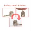 1PC 5# 70/90cm Light Gold Tooth Metal Zipper Metal Rotary Slider Double Side Puller Open-End Zipper DIY Garment Sew Zips(Wine Red,90cm) view 4