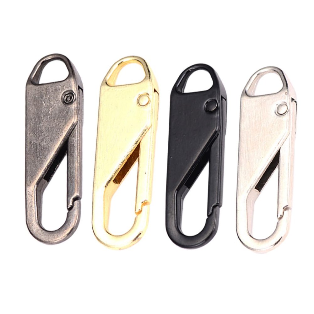 Veemoon 4pcs Detachable Zipper Pulls Replacement Zipper Extender Made of Zinc Alloy Easy to Remove and Install Feature Suitable for Bags and Sewing Use