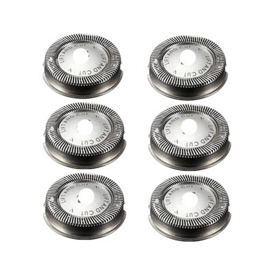 6Pcs Shaver Head Replacement Shaver Blade Compatible for Philips HQ3 HQ32 HQ36 HQ40 HQ300 Razor Blade for Men Shaver Accessories