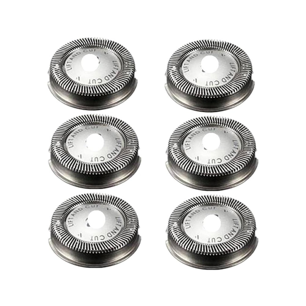 6Pcs Shaver Head Replacement Shaver Blade Compatible for Philips HQ3 HQ32 HQ36 HQ40 HQ300 Razor Blade for Men Shaver Accessories