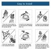 6Pcs Shaver Head Replacement Shaver Blade Compatible for Philips HQ3 HQ32 HQ36 HQ40 HQ300 Razor Blade for Men Shaver Accessories view 4