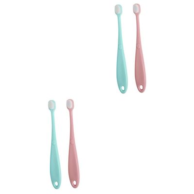 VALICLUD 4pcs Boys and Girls Toothbrush for Newborns Bristle Tooth Cleaning Brush for Teething Small Brush for Boy Girl Oral Care