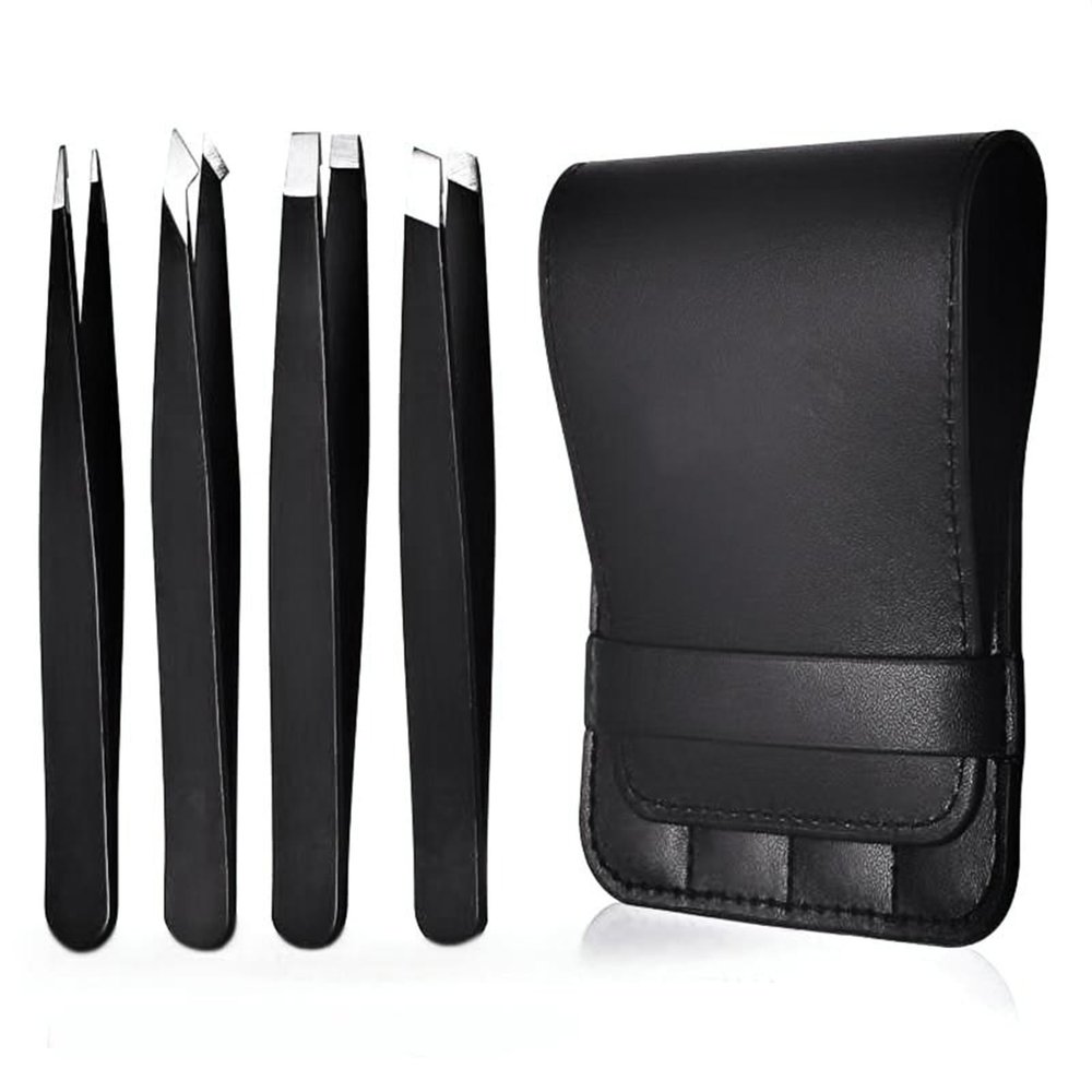 Professional Tweezers for Facials Hair Stainless Steel Precisions Tweezers for Ingrown Hair Eyebrow Tweezer for Men Womens