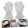 CALLARON Silver Dishwasher Gloves Made of Tinfoil Cloth and Rubber for Washing Dishes and Handling Pots Protective Barrier and Comfortable Touch view 2