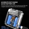 2025 New Beard Shaver Mini and Portable Suitcase Design, R-12 Luggage Electric Shaver, Portable Razor Traveller Mini Shaving for Men Waterproof, Men's Favorite Mini Electric Shavers,Blue view 4