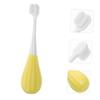 CALLARON Kids Toothbrush Soft Bristles Manual Toothbrush for Toddlers Age 2-5 Yellow Single Pack Gentle Baby Teeth Brush for Children view 3