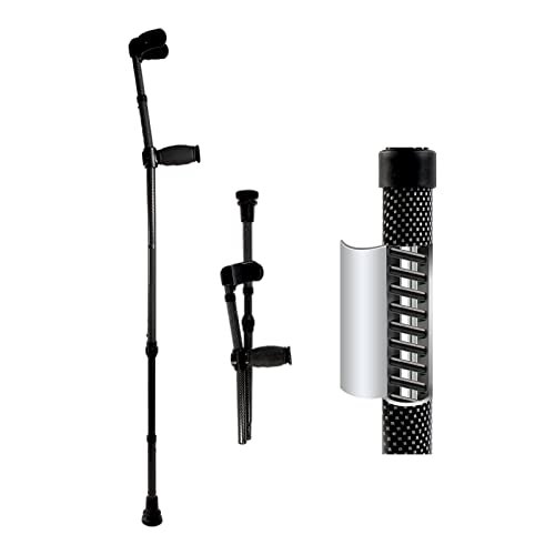 YKMYXZ, Aluminum Adjustable Spshock-Absorcrutches, for Elderly, Disabled and Physically Impaired Keep It in Mind