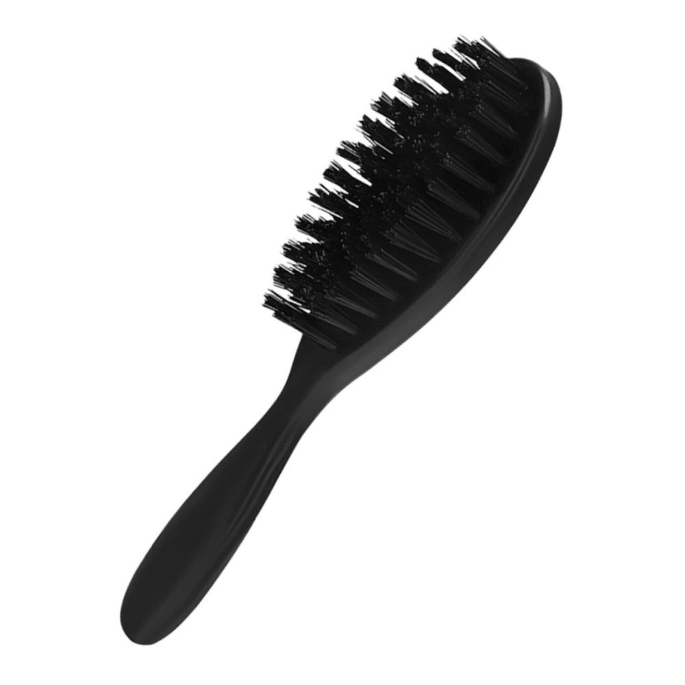 Happyyami Men's Beard Brush and Pocket Beard Comb 2-in-1 Hair and Mustache Grooming Tool with Oil Hair Cleaner Suitable for Travel and Daily Care