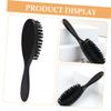 Happyyami Men's Beard Brush and Pocket Beard Comb 2-in-1 Hair and Mustache Grooming Tool with Oil Hair Cleaner Suitable for Travel and Daily Care view 3