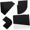 DONFAMDS Beard Shaping Tool Ruler Hairline Barber Card Styling Guide Beard Template Tool for Men view 3