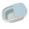 FreshCart Basics Foot Bath Basin Durable Collapsible Soak Tub with Massage Points for Home Health Tool PP TPE Foot Bucket for Spa Pedicure (Blue) view 3