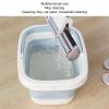 FreshCart Basics Foot Bath Basin Durable Collapsible Soak Tub with Massage Points for Home Health Tool PP TPE Foot Bucket for Spa Pedicure (Blue) view 4