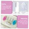 SOPOTUTU 9pcs Infant Finger Toothbrush Set Made of Silicone with Storage Boxes, Easy to Store and Reduce Tartar Buildup, for Babies and Young Boys and Girls Oral Care view 3