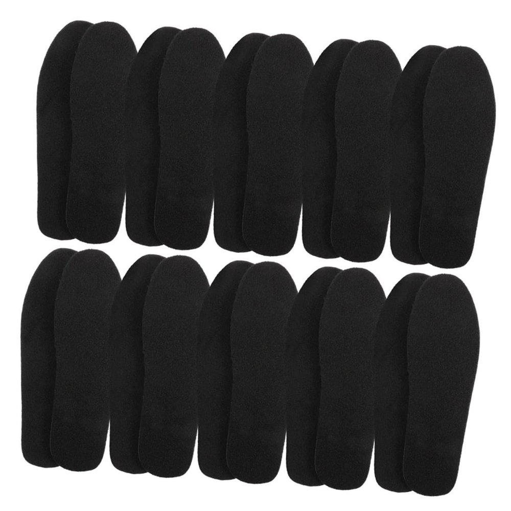 TOKIDNY 20pairs Felt Insole for Shoes Winter Warm Shoe Inserts Breathable Cushion Pads for Men Women for Cold Days