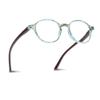 2SeeLife Small Round Reading Glasses for Men & Women Narrow-Medium Fit, Sturdy Frame, Spring Hinges, Premium Retro Readers, Aqua Blue, +1.50 view 1
