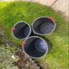 5pcs X 16L Black Bucket - versatile and durable container suitable for a wide range of household, gardening, and industrial applications. view 3