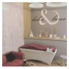 Curved Beauty Salon Mattress for Eyelash Extensions - Velvet Table Topper, Foam Mattress for Salon Beds, Ice Pink Curved Bed Cushion view 4
