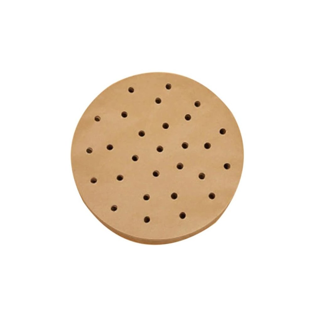 100 Pieces Air Fryer Paper 230C Heats Resistant Baking Oil-Absorbing Liners Oven Barbecue Oil Papers Non-Stick Pads Bakery Style 9