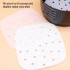 100 Pieces Air Fryer Paper 230C Heats Resistant Baking Oil-Absorbing Liners Oven Barbecue Oil Papers Non-Stick Pads Bakery Style 9 view 3