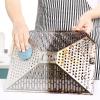 Steel Scrubber for Dishes, Steel Wool Scrubber | Pack of 10 Steel Wool Scouring Pads, Tear-Resistant, Reusable Steel Wool for the Kitchen, Effective for Sinks, Grills, Pots, Grill Rates, Ovens, for Re view 2