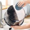 Steel Scrubber for Dishes, Steel Wool Scrubber | Pack of 10 Steel Wool Scouring Pads, Tear-Resistant, Reusable Steel Wool for the Kitchen, Effective for Sinks, Grills, Pots, Grill Rates, Ovens, for Re view 3