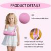Breathable Childrens Arm Sling Support Stabiliser for Wrist/Elbow/Shoulder Injuries,Fits both left and right hands seamlessly (Pink, L) view 4