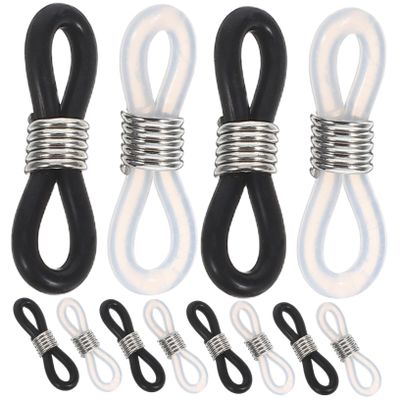 Silicone Eyeglass Holder Chain Rings 12pcs Glasses Cord Ends