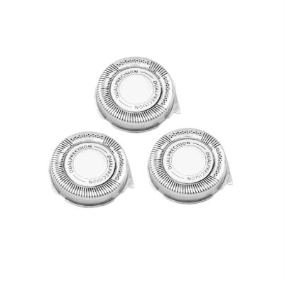 3pcs HQ8 Blade Knife NetCompatible for PhilipsShaver HQ7 AT8 PT7 PT8 Series Spare Parts.