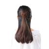 Acouto Women Girl Easy H Beads Slide Stretchy Comb Clamp/Holder Stretchable Hairpin Black CombStretchy CombStretchable HairpinGirltter No Popular with (Coffee) view 2