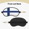 Finnish Flag Print Unisex Blackout Sleep Mask Comfortable Eye Mask for Travel Meditation Sleep Travel view 2