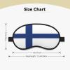 Finnish Flag Print Unisex Blackout Sleep Mask Comfortable Eye Mask for Travel Meditation Sleep Travel view 4