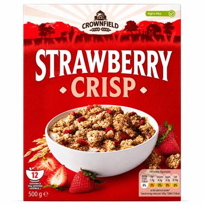 Strawberry Crisp Multigrain Shapes Breakfast Cereal Box, 500gm (Strawberry Crisp)