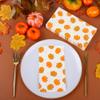 100Pcs Pumpkin Guest Napkins Fall Decor Pumpkins Paper Napkin Thanksgiving Disposable Bathroom Hand Towels for Autumn Harvest Friendsgiving Seasonal Table Decor Party Supplies view 4
