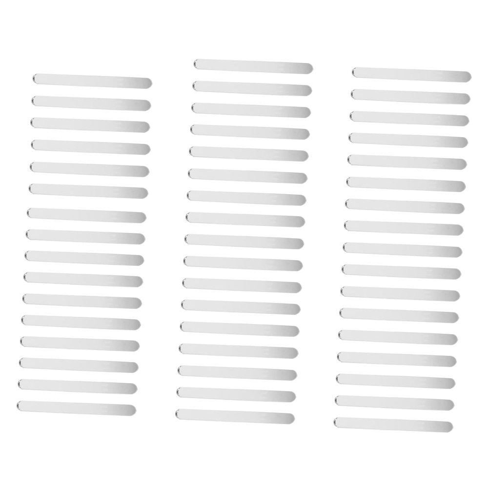 VALICLUD 50pcs Acrylic Ice Cream Sticks DIY Craft Sticks for Ice Pop Cake Making for Boys and Girls Party Activity