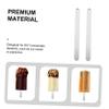 VALICLUD 50pcs Acrylic Ice Cream Sticks DIY Craft Sticks for Ice Pop Cake Making for Boys and Girls Party Activity view 3