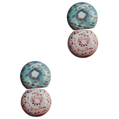 CALLARON 4sets Contact Lens Case Cute Small Organizer for Daily Storage for Travel and Cosmetic Use
