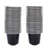 Aluminum Foil Coffee Capsules Seal Lids Freshness Assurance for Coffee Lovers with 50 Pods, Spoon and Brush (Black) view 2