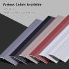 QUSYZD Extra Wide Reducer Flute for Doorways, Non-Slip Floor Transition Strip Wood to Tile, Aluminum Thresholds Ramp Height Difference Within 5cm,Red-1.2m/47.2in Length,Red-1.2m/47.2in Length view 4
