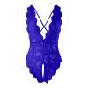 Women's Sexy Lace Backless Underwear Open Neck Strap Seductive Lingerie Apparel (Blue, L) view 2