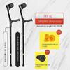 OGLFGLNY Forearm Crutches Adjustable Cane Forearm Crutches -weight Arm Cuff Crutch - Adjustable, Comfortable Wrist Handle, Standard and Tall Adults,weight Aluminum Li view 2