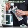 700ml Shaker Bottle Protein Shaker Cup BPA Free Plastic Sports Clear Water Bottle with Mixing Ball Wide Mouth Leakproof and Portable (Blue) view 4