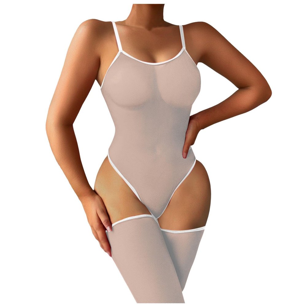 Women's Sexy Lingerie Comfortable Underwear Stretchy Soft Wear Seductive Design Elegant Fit (White, S)