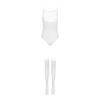 Women's Sexy Lingerie Comfortable Underwear Stretchy Soft Wear Seductive Design Elegant Fit (White, S) view 4
