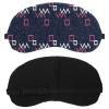 2 Pack White Hearts Lines Pink Background Eye Mask for Side Sleeper, Sleeping Mask, Sleep Eye Mask, Soft Eye Shade Cover for Travel, Nap, Plane, Light Blocking view 2
